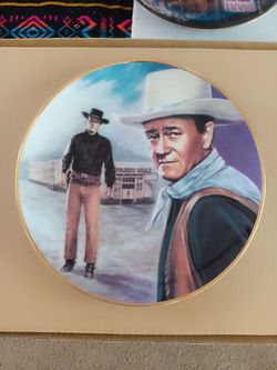 John Wayne Showdown with Laredo Collectors Plate