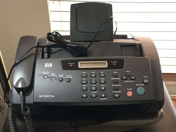 HP 1040 INKJET FAX MACHINE W/BUILT IN TELEPHONE HANDSET for Sale in ...