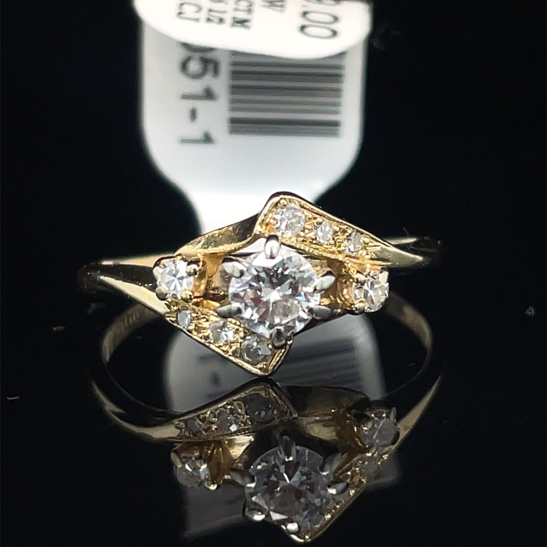 14KT Yellow Gold Diamond Ring 2.20g .25CTW Main Size 6-1/2 179051