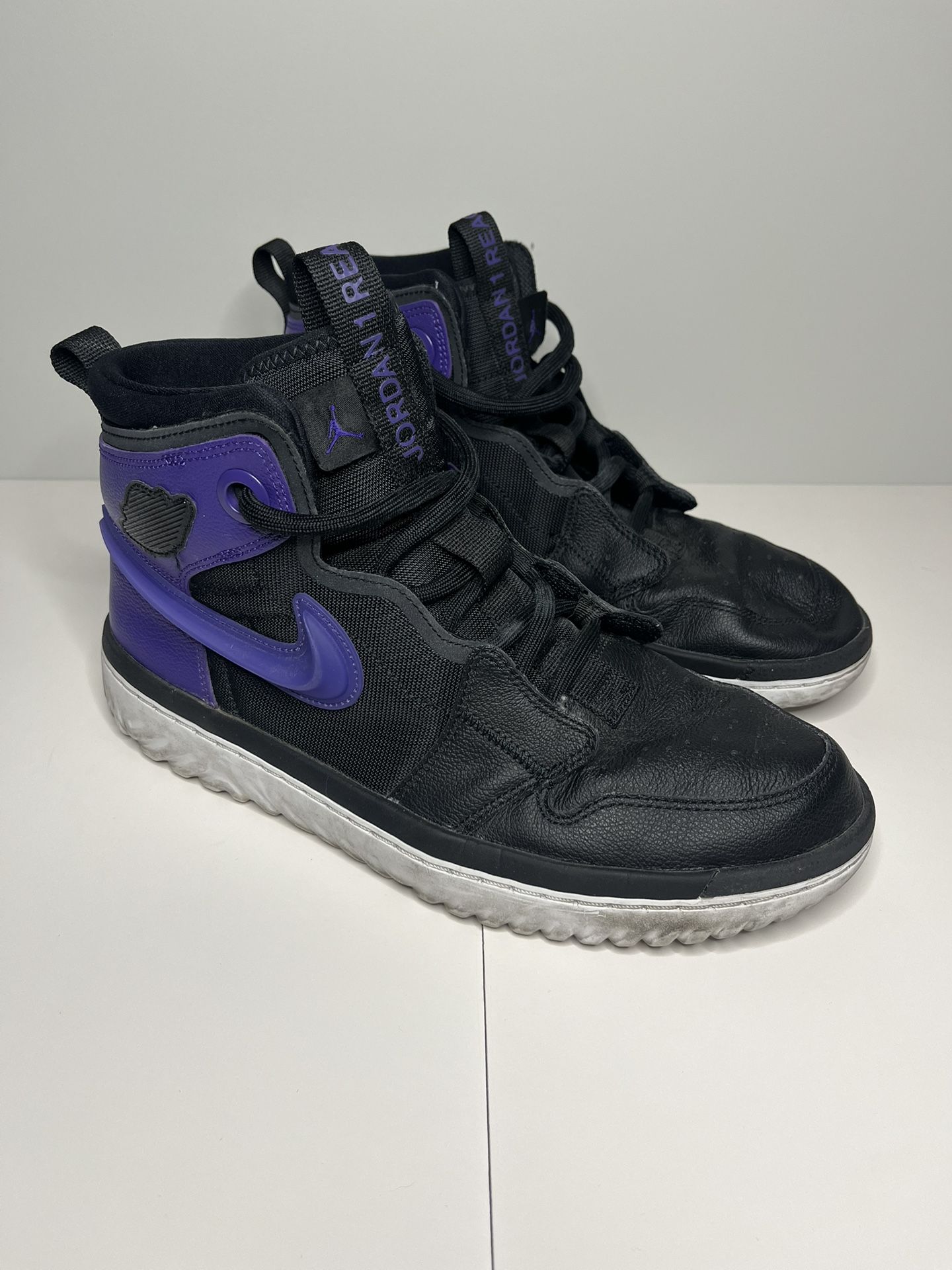 Air Jordan 1 React - Black Court Purple - Size 10.5