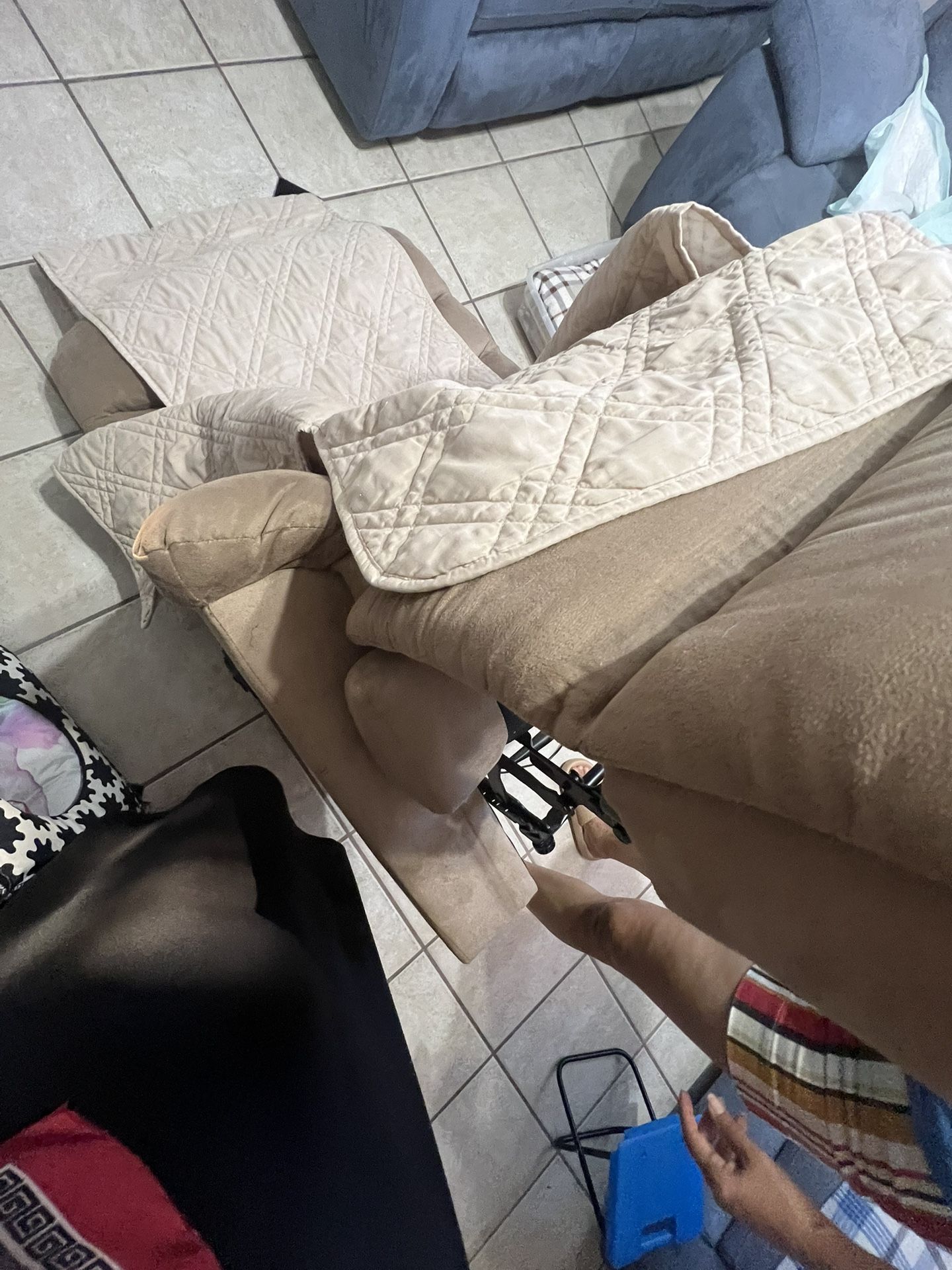 Recliner Beige Sofa Chair