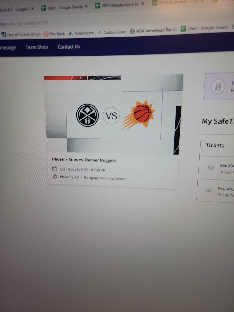 Phoenix Suns Vs Denver Nuggets