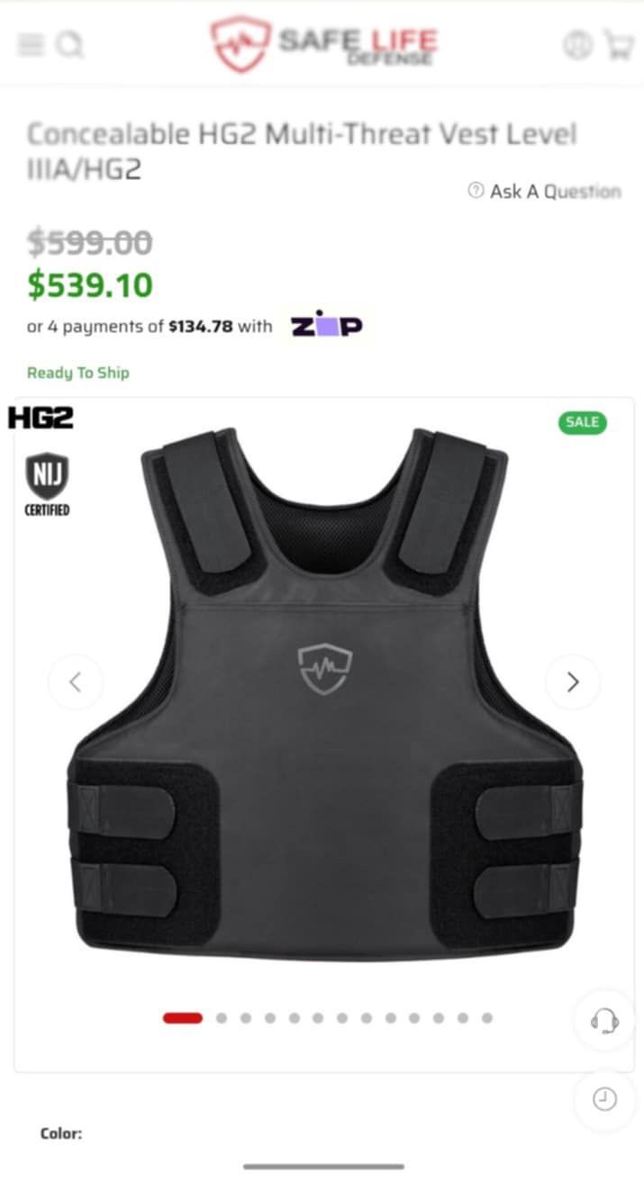 “airsoft” Vest iiia+ (read Description)