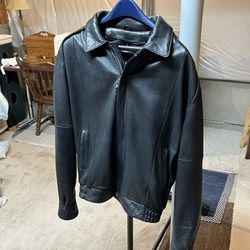 Men’s Wilson Black Leather Jacket