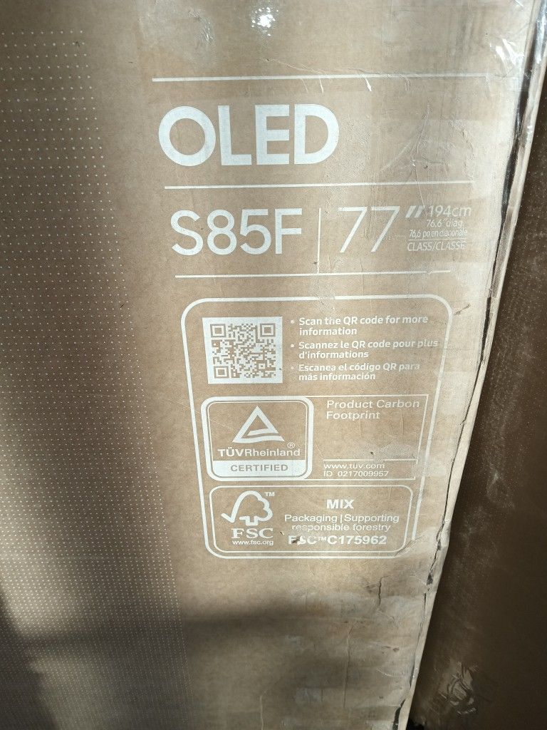 SAMSUNG 77" INCH OLED 4K S85F 
