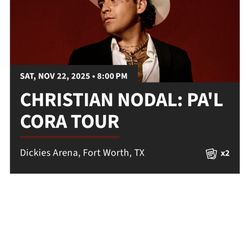 2 Tickets Christian Nodal 