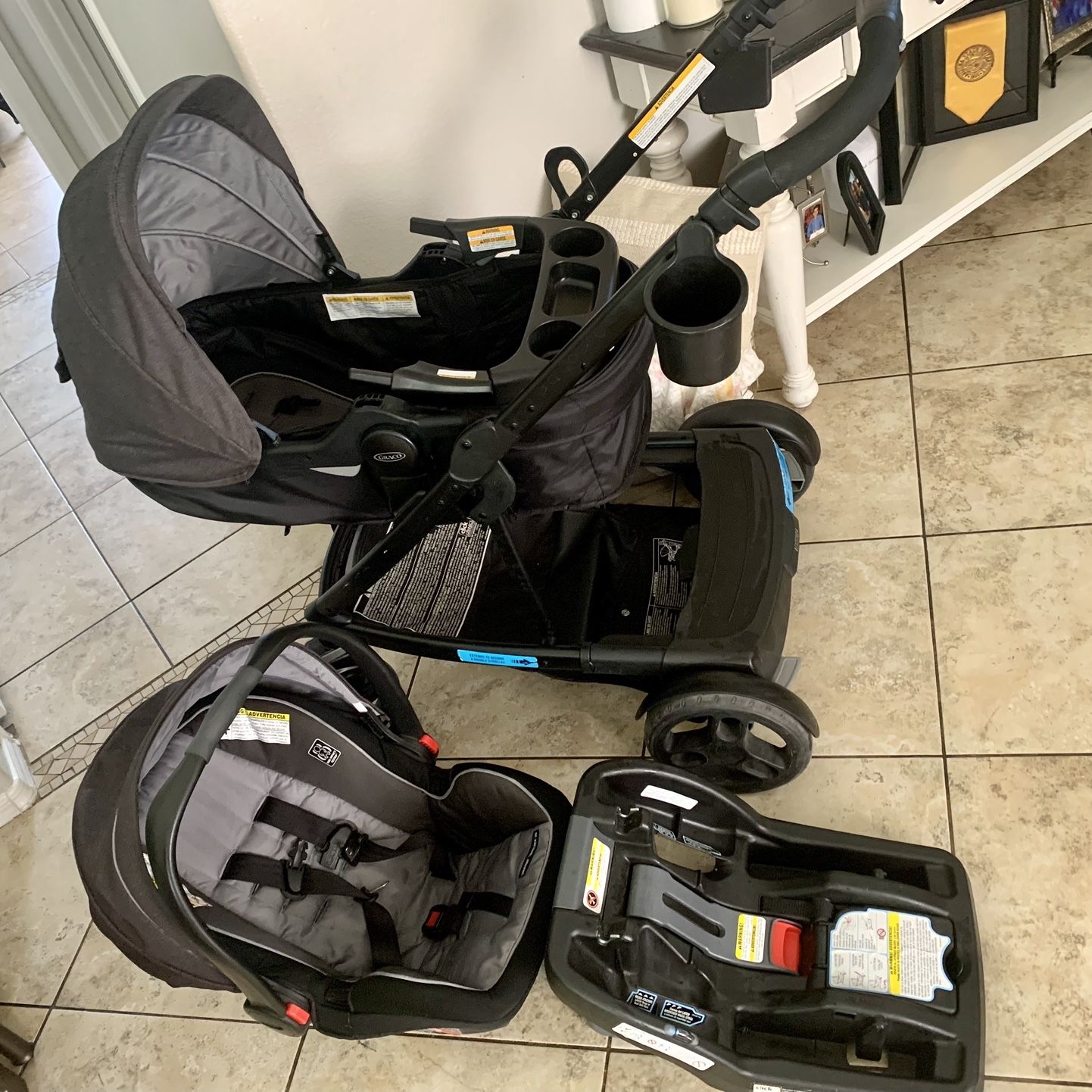 Baby Graco uno2duo travel system Set/stroller With Car Seat for
