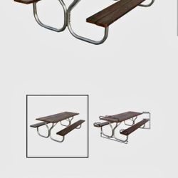 New aluminum picnic table metal frame only