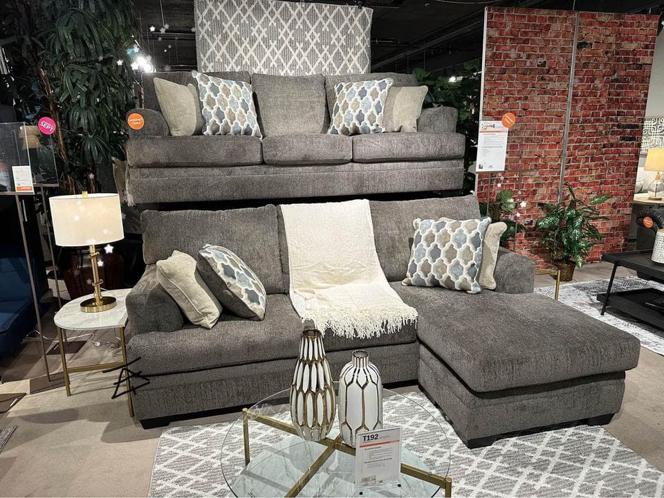 Stonemeade Sofa Chaise$10 Down Payment And Financing Available