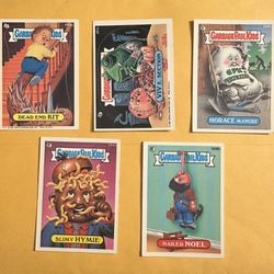 Garbage Pail Kids Collectible Cards - Lot Of 5