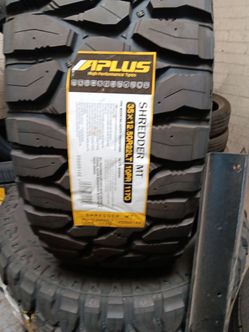 New set of tires aplus mud terrain 35 1250 22 lt