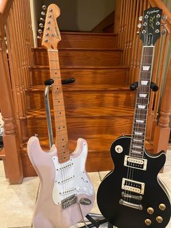 Squier Classic Vibe Stratocaster and Epiphone Traditional Pro IV Les Paul