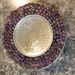 Beaded candle holder