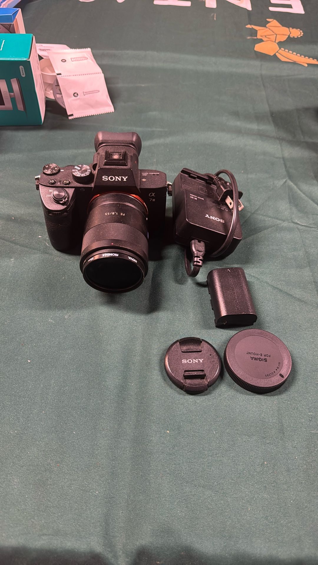 Sony A7 iii Camera W/ Zeiss 55mm F1.8 Lens