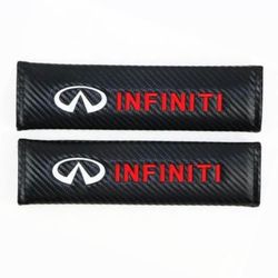 (2x) Infiniti Seat Belt Cover Car Shoulder Pad Car Seat Belt