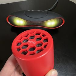 Two Wireless Bluetooth Speakers on the go