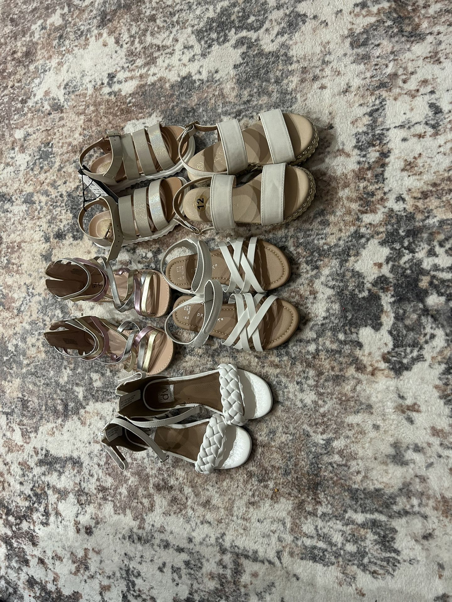 Assorted girls dress sandals 