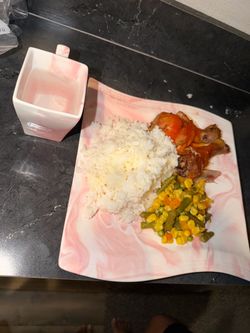 Pink malacasa porcelain dinnerware