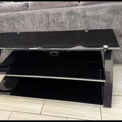 Glass TV stand