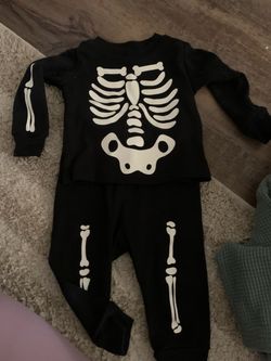 Kids Skeleton Halloween Costume Two-Piece Set