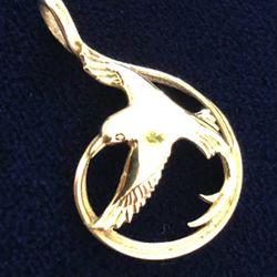 14K SOLID YELLOW GOLD PENDANT