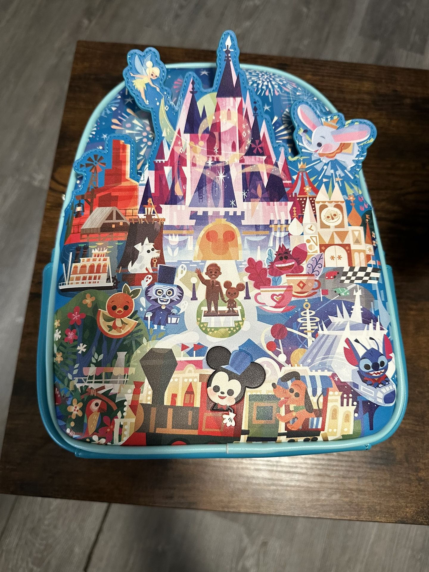 2023 Disney Parks Joey Chou Castle Magic Kingdom Loungefly Backpack.
