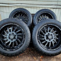 20" Lethal Rims With All Terrain Tires 