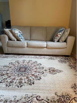 Ashley couch sofa with Ottoman