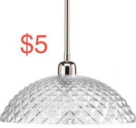 New Polished Nickel Pendant Ceiling Light Progress Lighting Hall Bedroom Kitchen