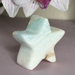 Blue Caribbean Calcite Star 