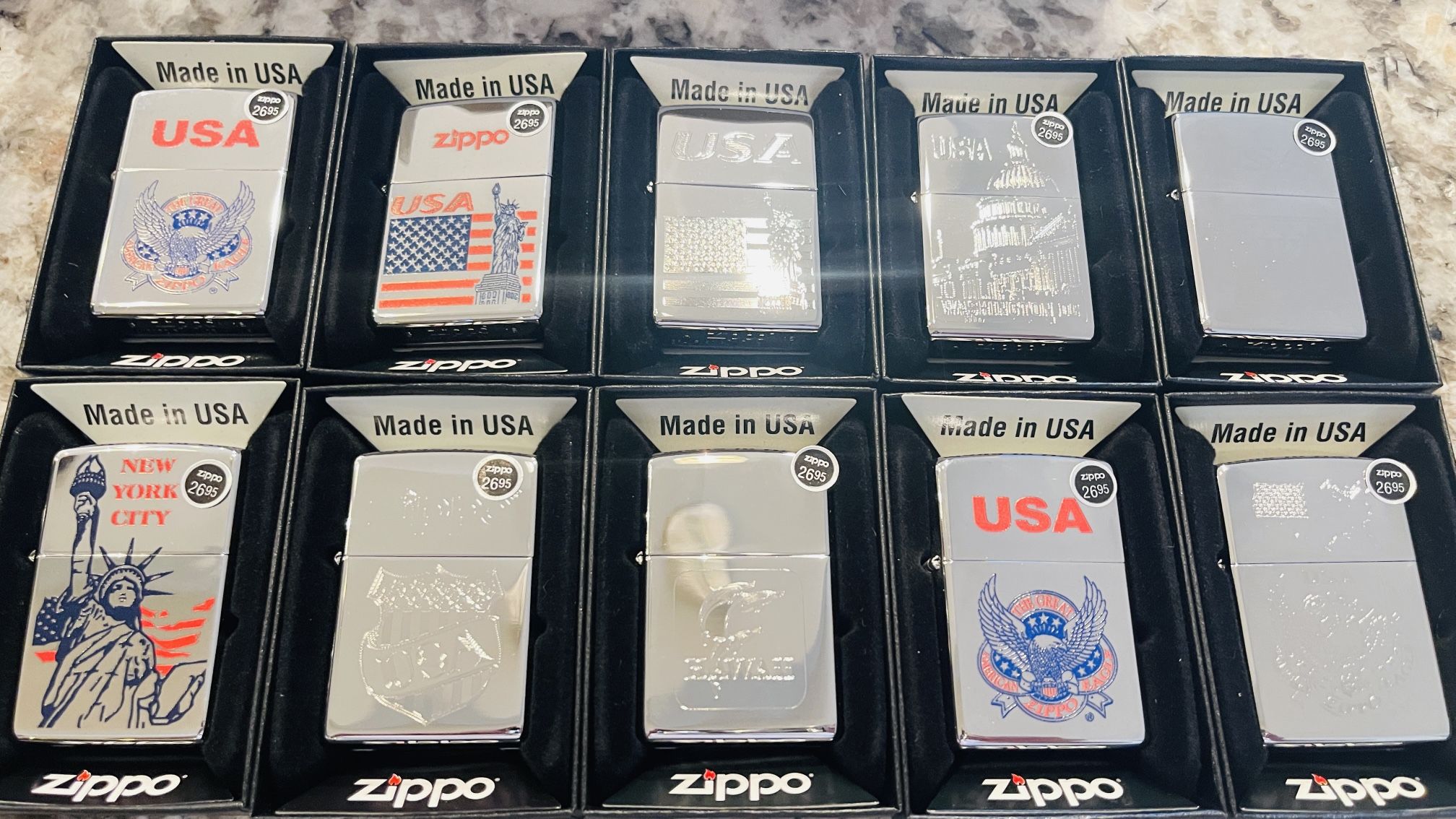 Brand New Zippo Lighters