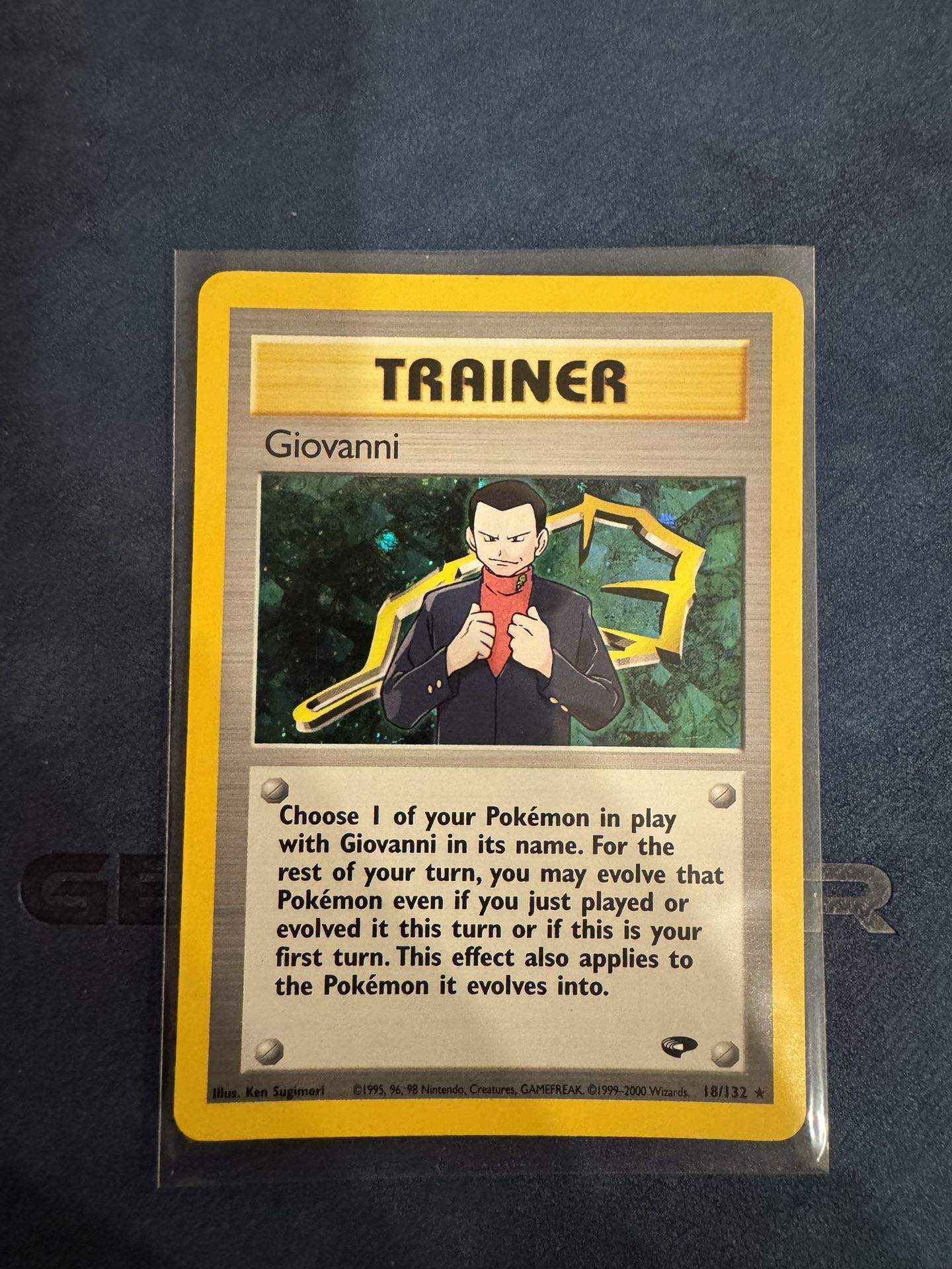 Giovanni NM Gym challenge Pokemon Card