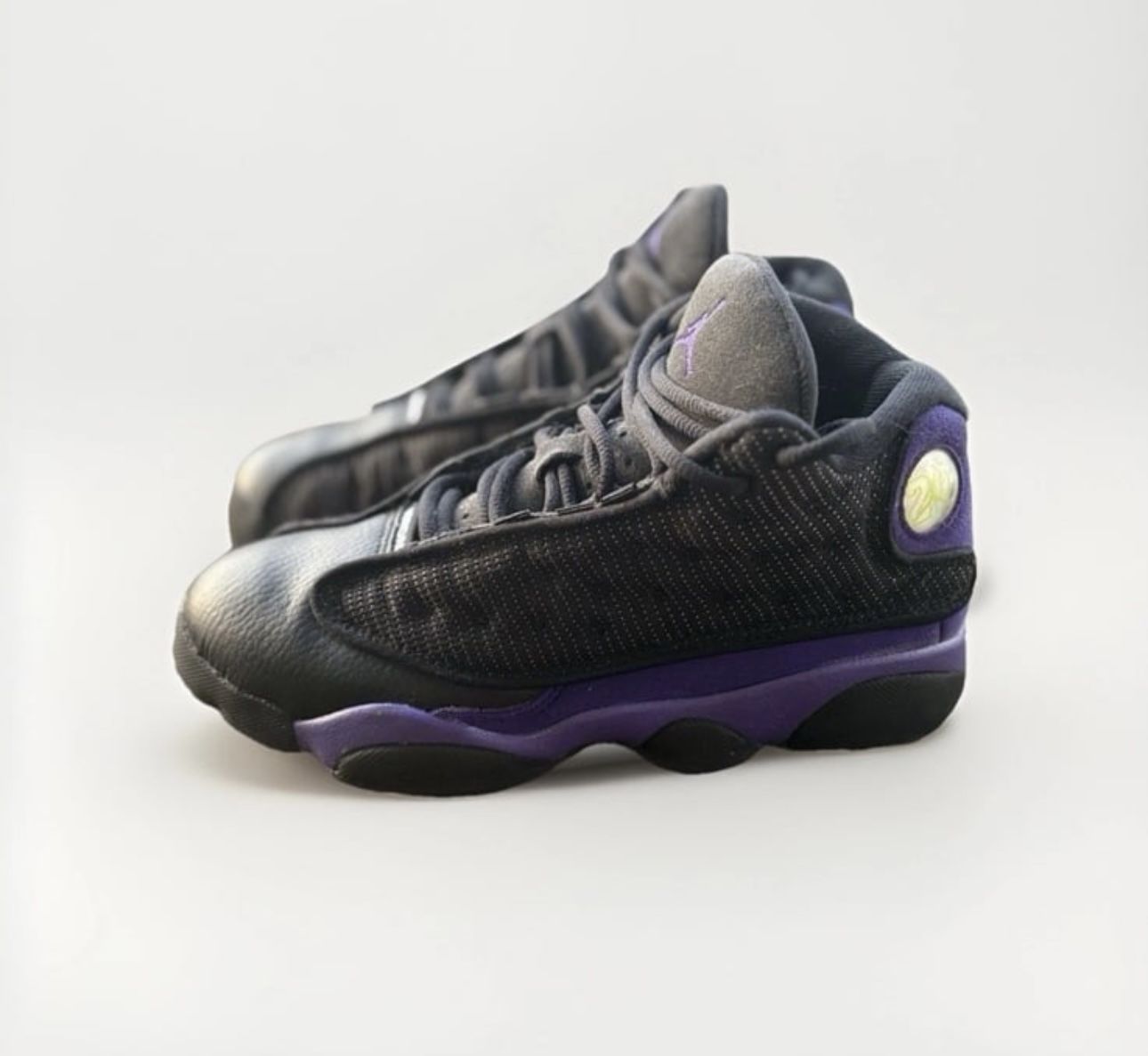 Nike Air Jordan 13 Retro Court Purple 2.5Y GS Sneakers Black Purple 414575-015