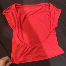 Red Top Open From The Back 