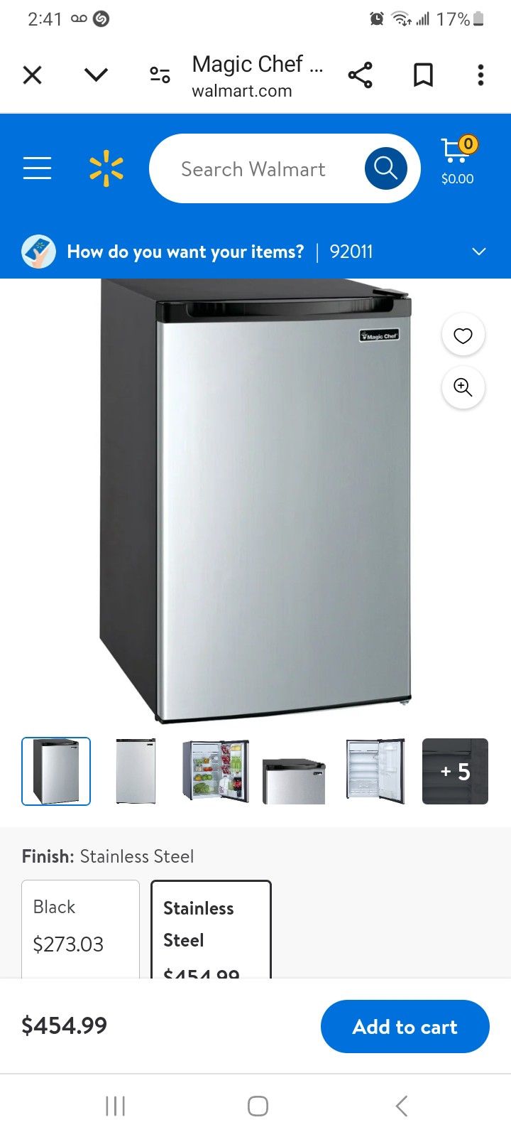Magic chef mini fridge