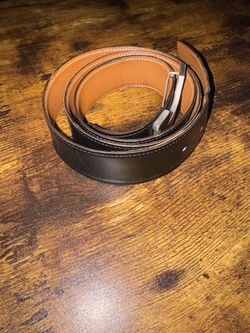 Reversible Leather Belt Black and Tan