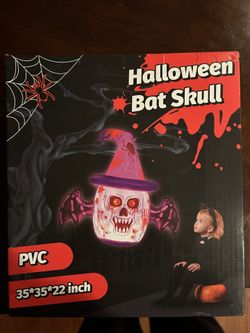 Halloween Inflatable Bat Built-in Lights
