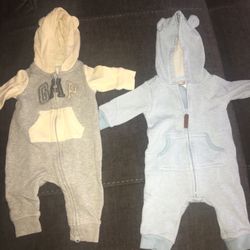 0-3 Mths Gap & Carter’s One Piece
