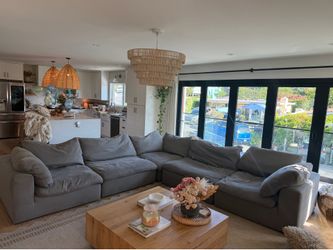 Sectional sofa - grey