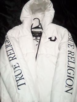 True Religion puffy coat with hood