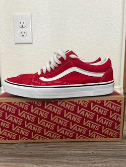 Red Vans Size 10 N Mens 