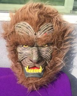 Halloween Decor Vintage Gemmy Werewolf Lighed