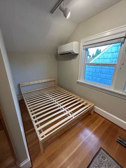 Full size Ikea wooden bed frame!