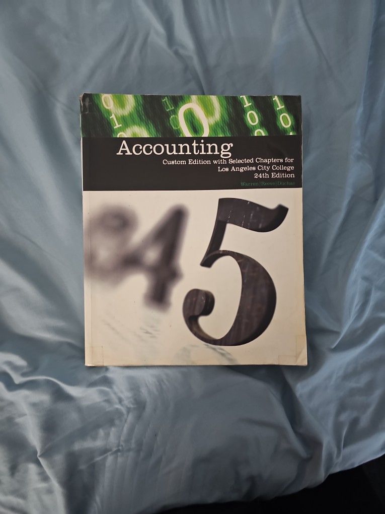 Accounting Custom Edition 24th Edition Warren Reeve Duchac