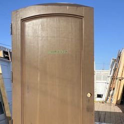 Wood Arch Entry Door Solid 41x95  Thickness 2”1/2