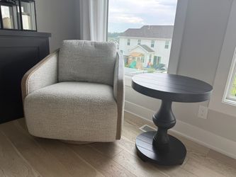 Swivel Chair and End Table