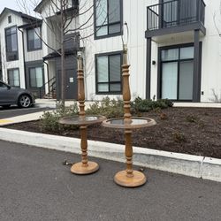 Pair Of Beautiful Vintage Lamps *FREE DELIVERY*