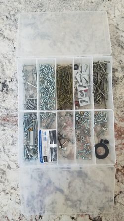Nails, screws, bolts, containers and more