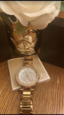 Authentic Michael Kors ParkerWatch for SMALL WRIST With Glitz Accents 39MM