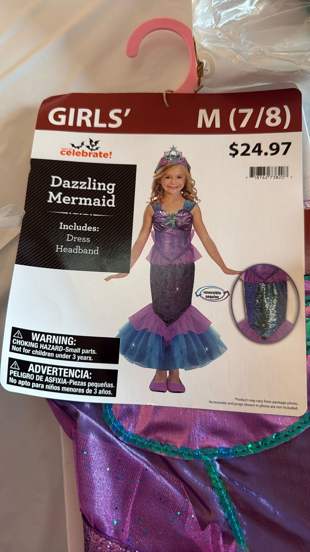 M(7/8) Dazzling Mermaid Costume